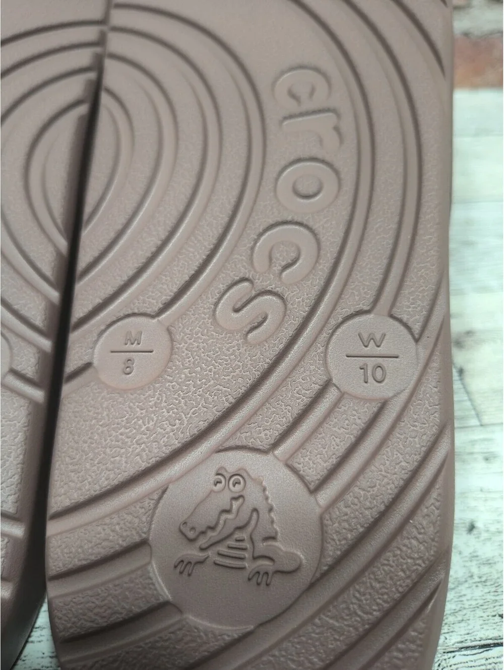 Crocs Essentials Slide Men's 8 Women's 10 Mocha Comfort 210088-0LF NWT